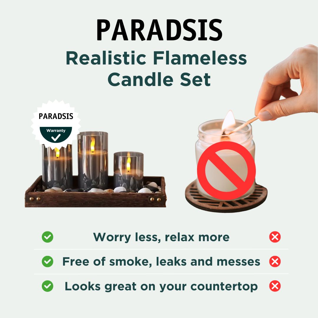 PARADSIS™ Flameless Candles – Where Enchantment Meets Elegance in Every Flicker.